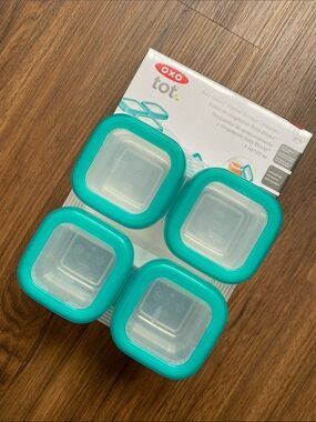 OXO Tot Teal Food Storage Containers - Set of 4